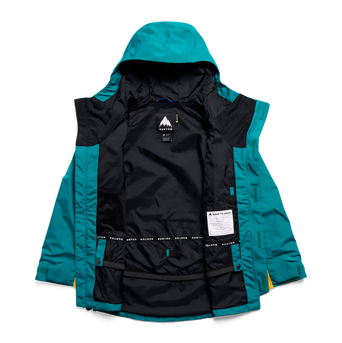 Burton 2027 Kids Gore-Tex Shell Jacket - Pacific Teal/Goldenrod/True Black