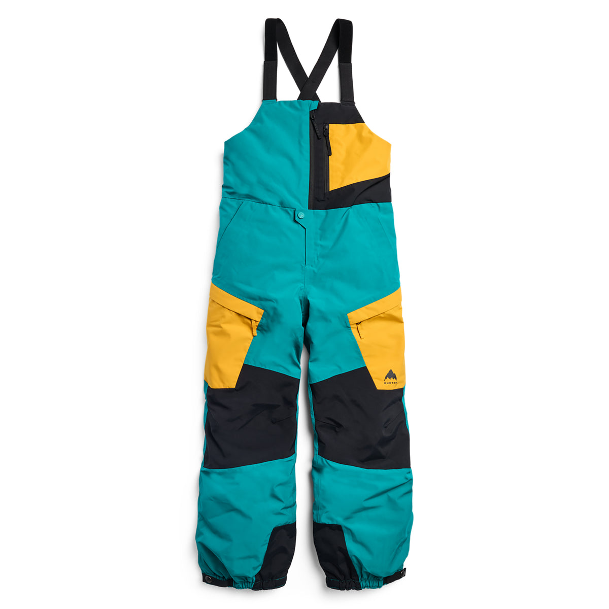 Burton 2027 Kids Powline Gore-Tex Bib Pant - Pacific Teal/Goldenrod/True Black