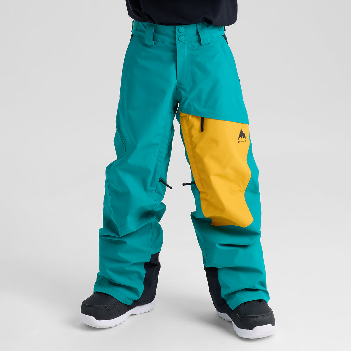 Burton 2027 Kids Gore-Tex Shell Pant - Pacific Teal/Goldenrod/True Black