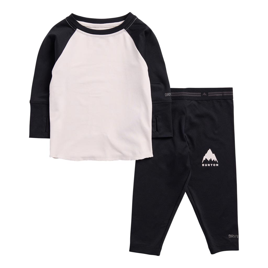 Burton Kids 1st Layer Midweight Thermal Set - Stout White/True Black