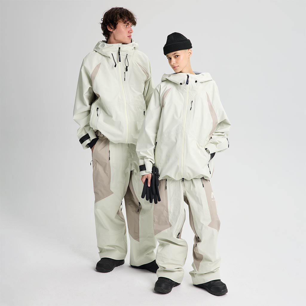 Burton 2026 AG Hardpack 3L Gore Jacket - Bone White/Stone Grey - Large