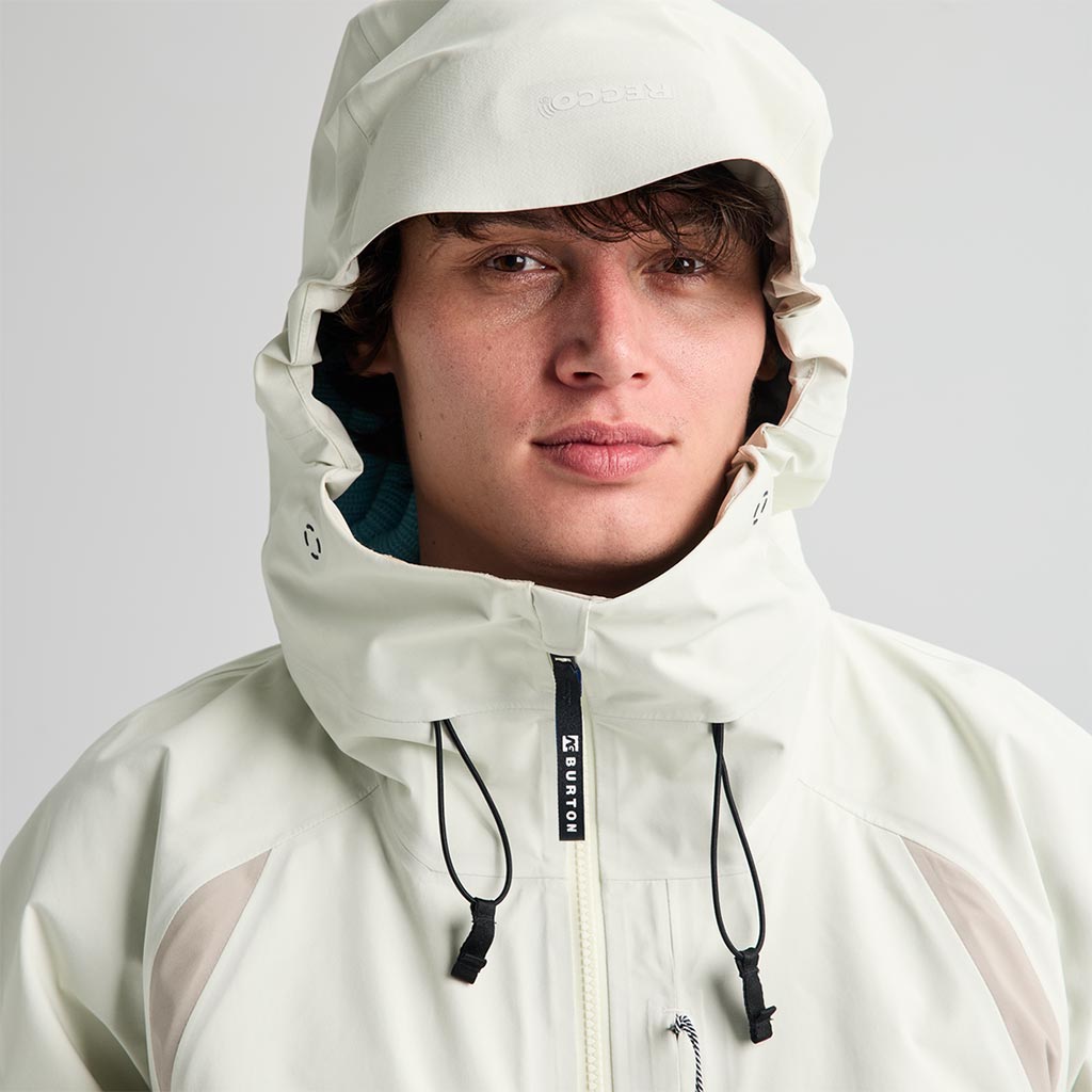 Burton 2026 AG Hardpack 3L Gore Jacket - Bone White/Stone Grey - Large