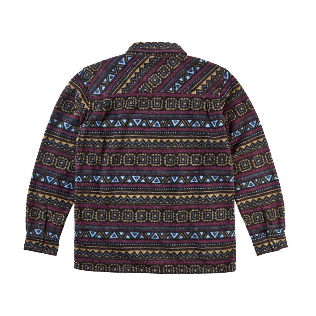 32 2026 Rest Stop Zip Fleece Shirt - Maroon