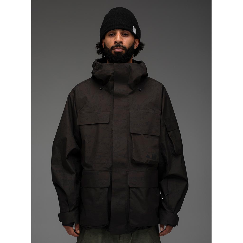 Burton x Undefeated Gore-Tex 2L Jacket - Charcoal Camo