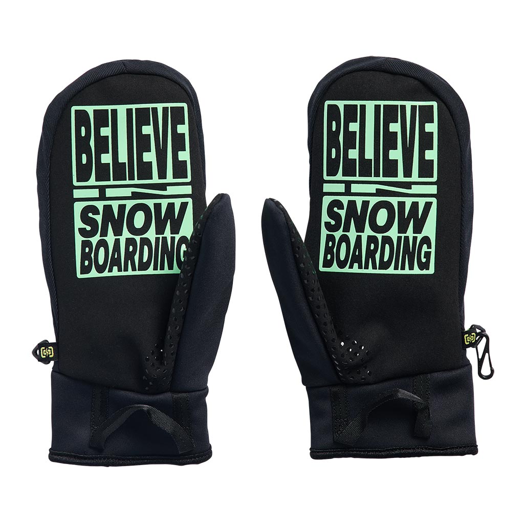 From Burton To The World Park Mitten - True Black