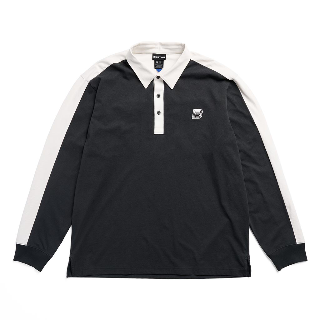 Burton Zeb L/S Rugby Shirt - True Black/Stout White