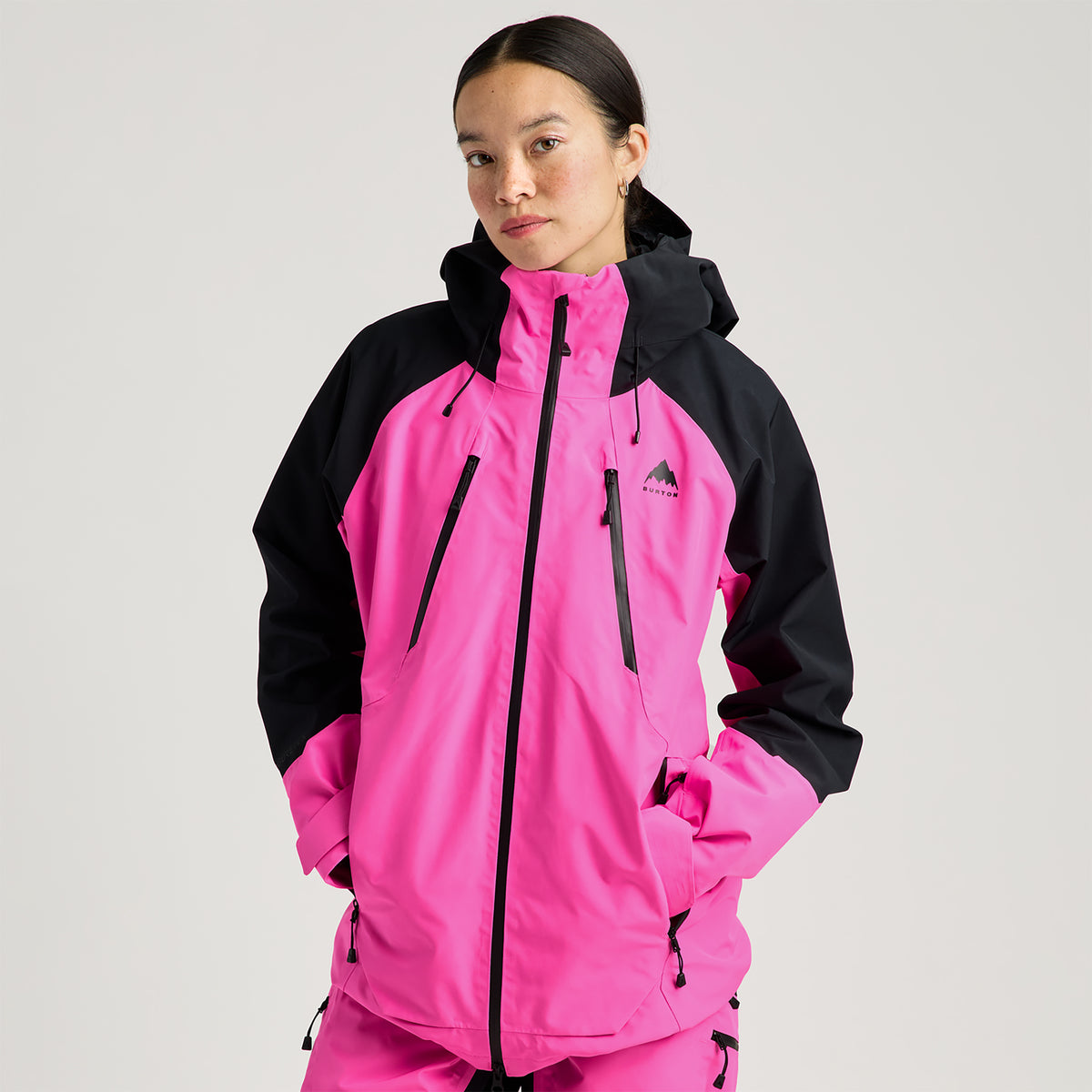 Burton 2027 Womens Gore-Tex Reserve Jacket - True Black/Shockwave Pink