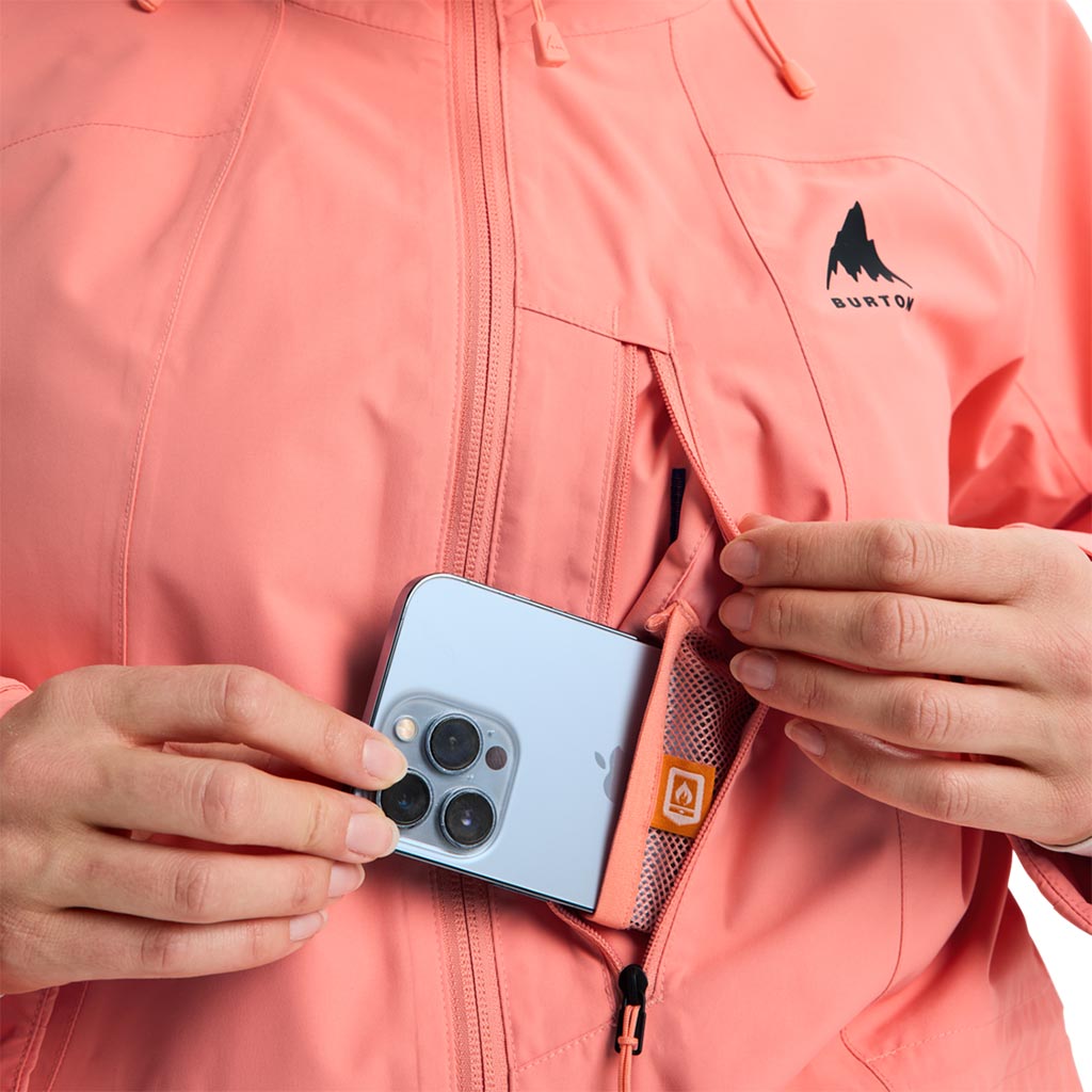 Burton 2026 Womens Insulated Reserve Jacket - Sunrise Coral