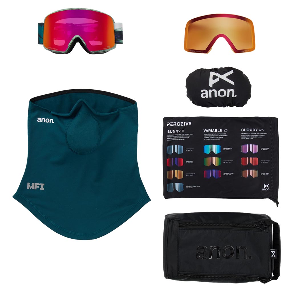 Anon 2026 M6 Goggle - Family Tree/Sunny Red