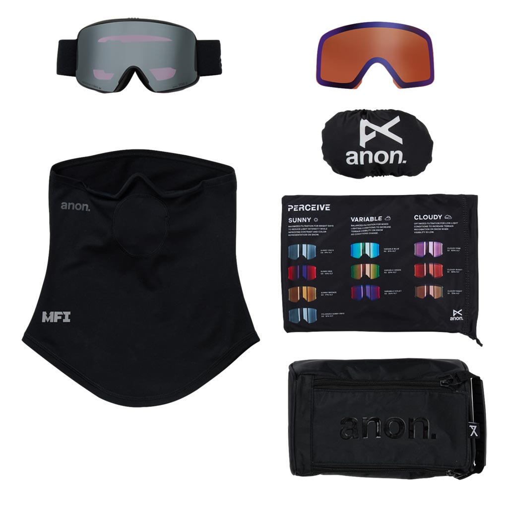 Anon 2026 M6 Low Bridge Goggle - Smoke/Sunny Onyx