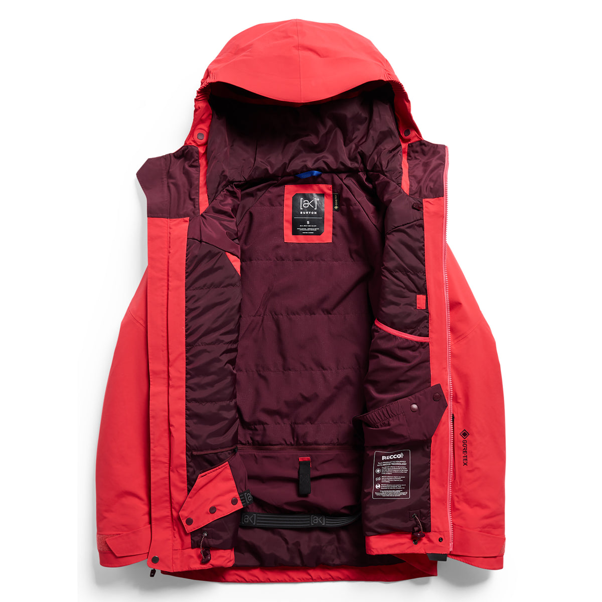 Burton 2027 Womens AK Swash Insulated Gore-Tex Jacket - Hot Tamale