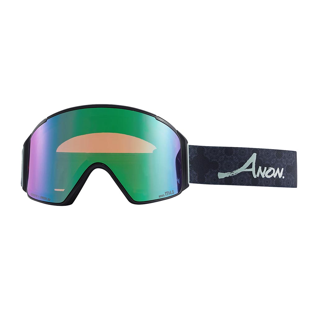Anon M4S Low Bridge Cylindrical Goggle - CNY - Black/Variable Green/Sun Onyx