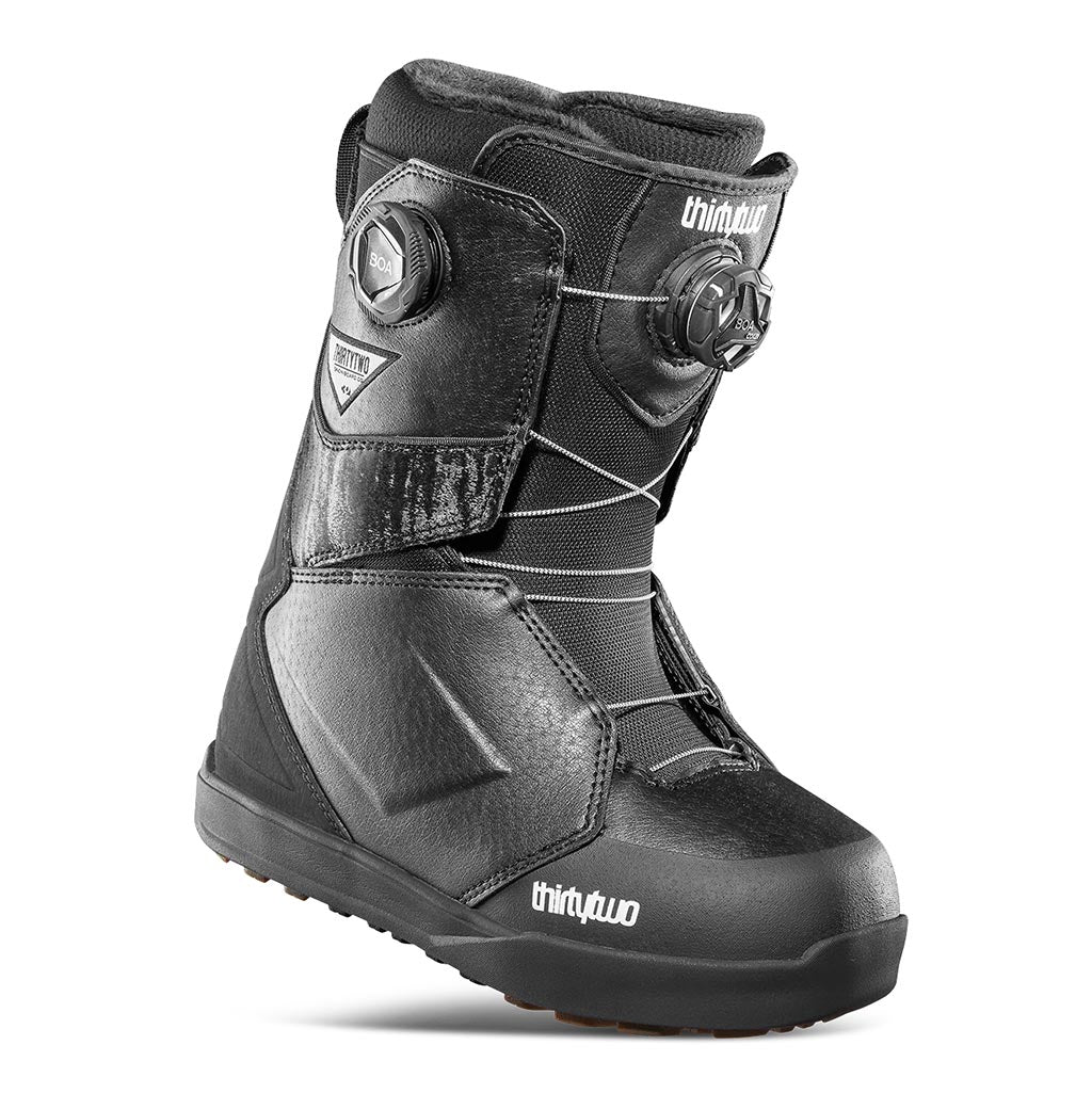 32 2025 Womens Lashed Double Boa Boots - Black - 9.5