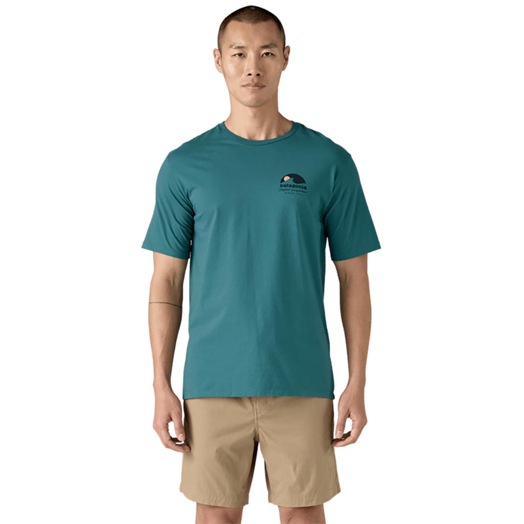 Patagonia Applied Imagination Organic T-Shirt - Wetland Blue