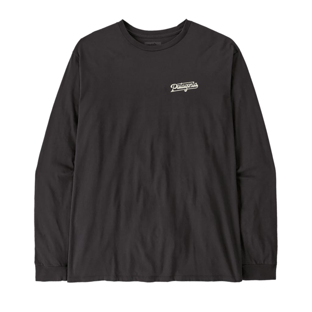 Patagonia L/S Glider Type Organic T-Shirt - Ink Black