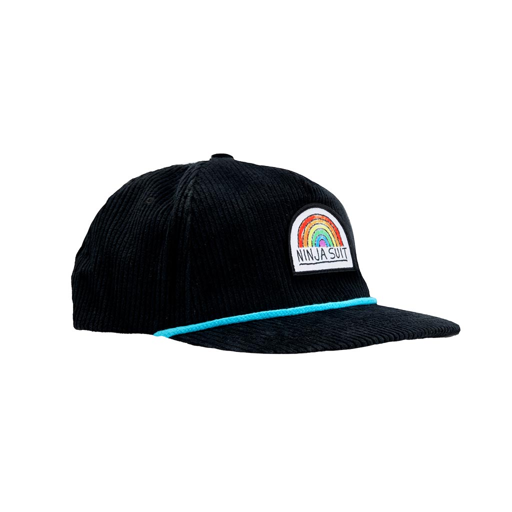 Airblaster Ninja Rainbow Corduroy Cap - Black