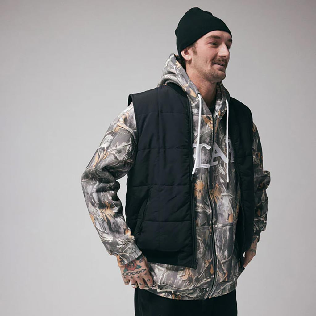 Blak Twofold Vest - Black
