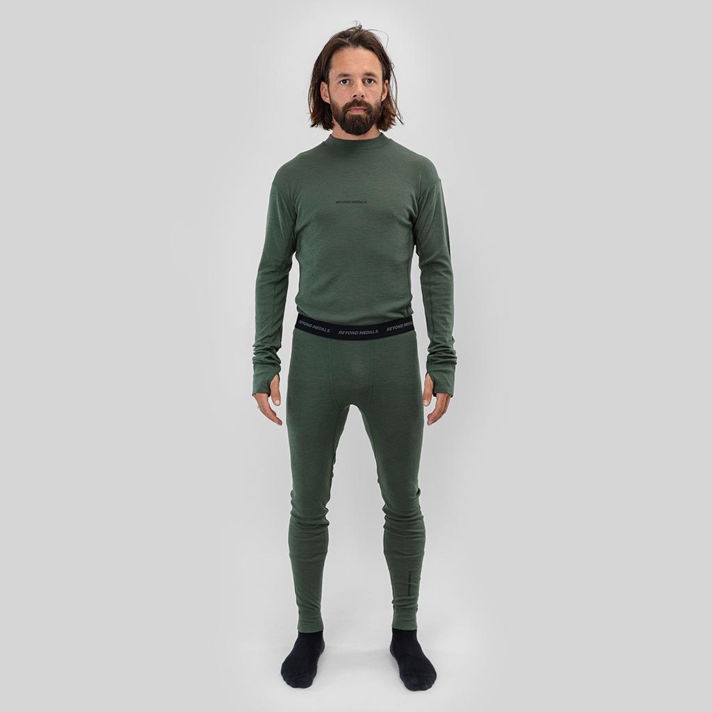 Beyond Medals Merino Baselayer Thermal Pant - Green