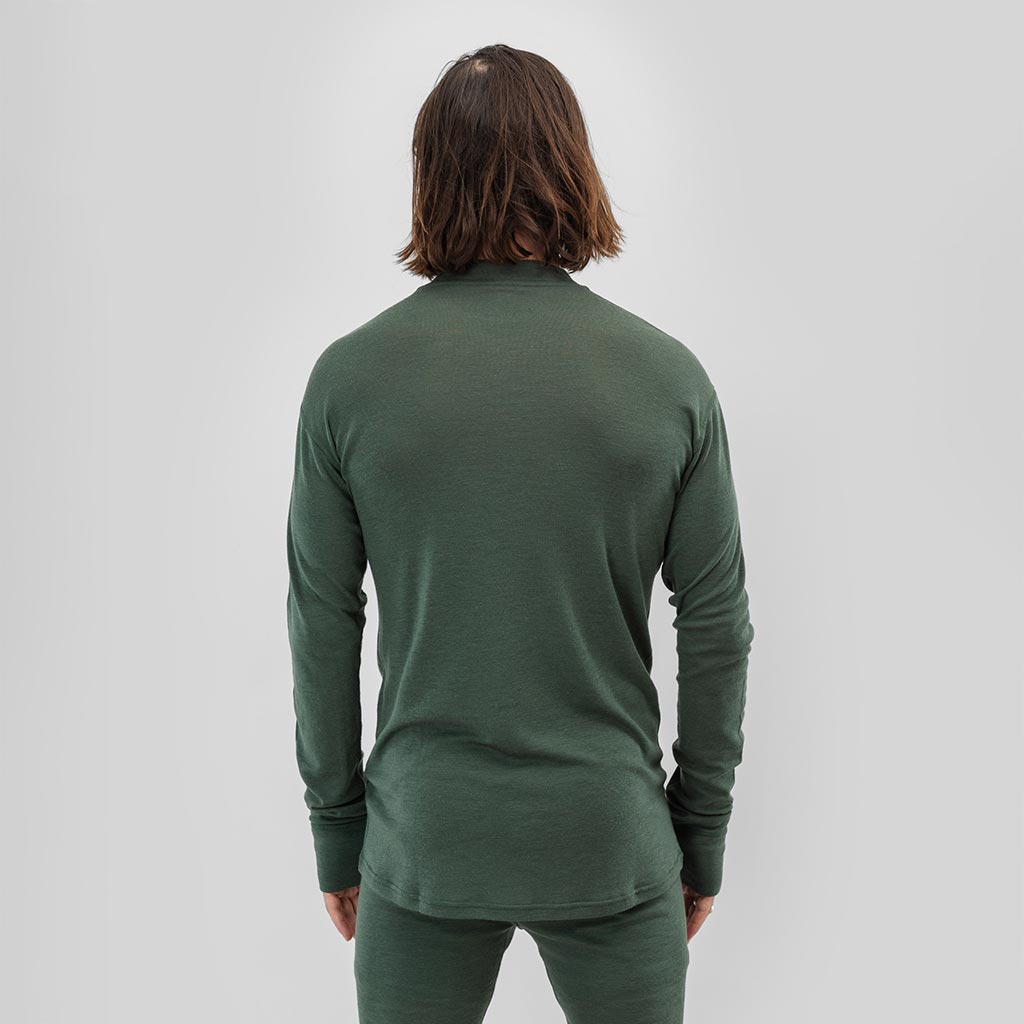 Beyond Medals Merino Baselayer Thermal Top - Green