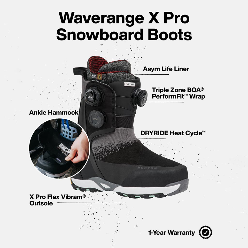 Burton 2026 Wide Waverange X Pro Boot - Black