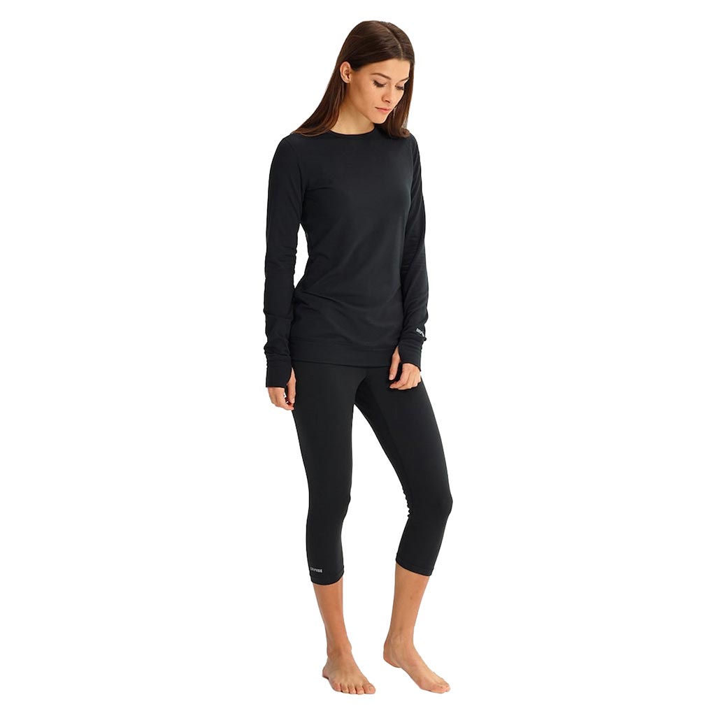 Burton Womens Midweight Thermal Crew - True Black