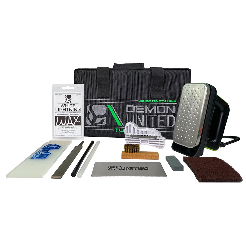 Demon Complete Ski Tune Kit with Wax and Brush Kit Demon Complete Ski Tune Kit with Wax and Brush Kit