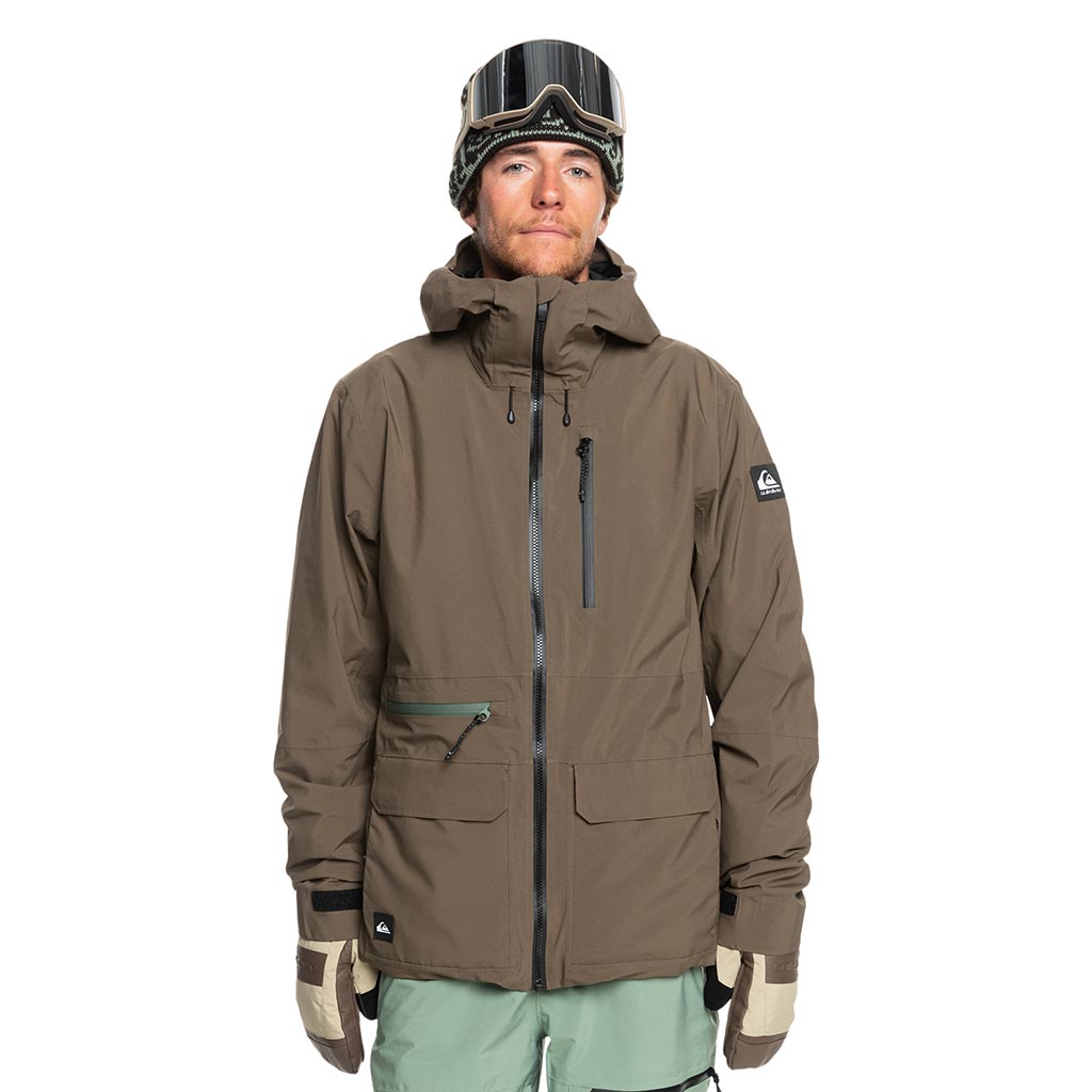 Quiksilver 2025 Quest Stretch 20K Jacket - Canteen