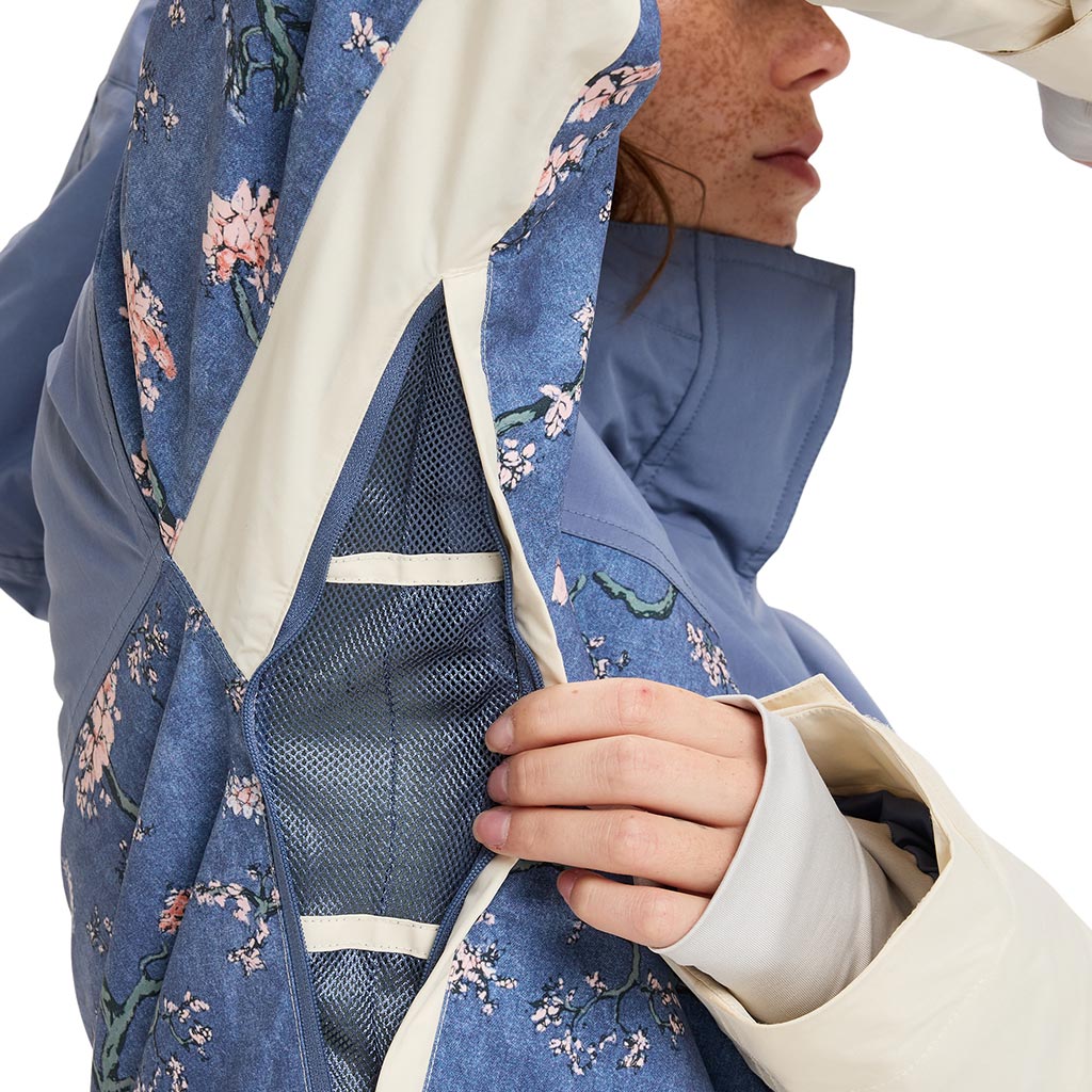 Roxy 2025 Chloe Kim Parka Jacket - Wild Wind Chloe Blossom