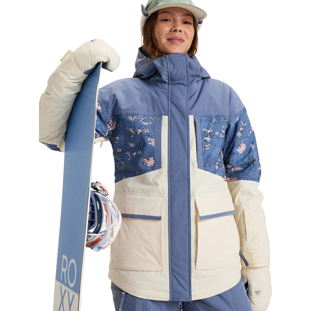 Roxy 2025 Chloe Kim Parka Jacket - Wild Wind Chloe Blossom