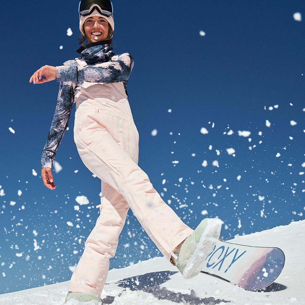 Roxy 2025 Rideout Bib Pant - Pink Salt
