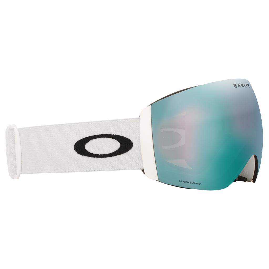 Oakley Flight Deck Pro L Prizm Snow Goggle + Extra Lens - White/Sapphire