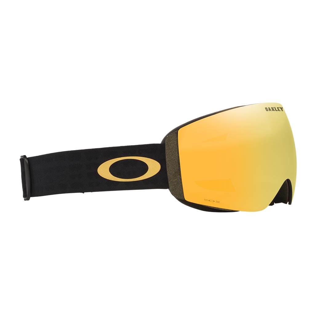 Oakley Flight Deck Pro M Prizm Snow Goggle + Extra Lens - Metallic Black Gold/24k
