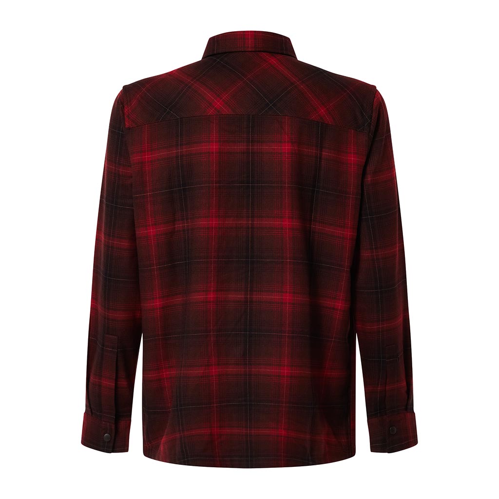 Oakley 2025 Butter Flannel Shirt - Black/Grenache Check