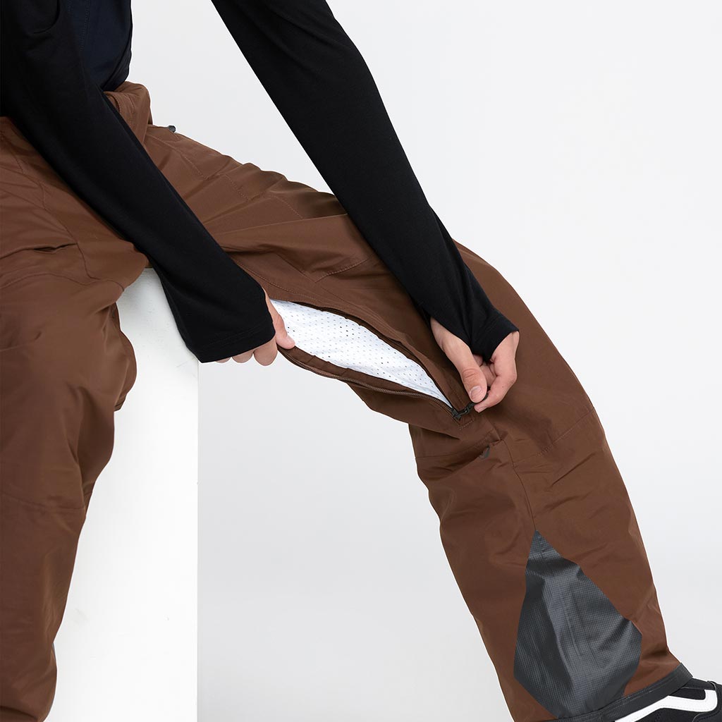 Volcom 2026 Rain Gore-Tex Bib Pant - Brown