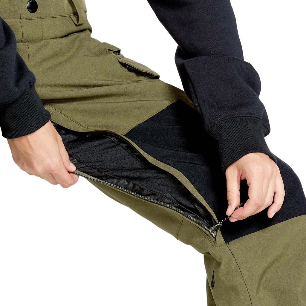 Volcom 2025 Womens Creston Stretch Bib Pant - Ivy
