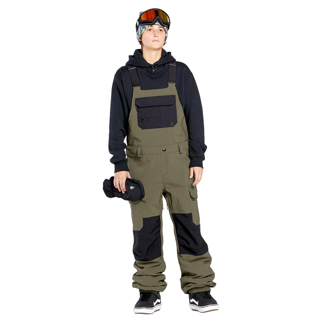 Volcom 2025 Womens Creston Stretch Bib Pant - Ivy