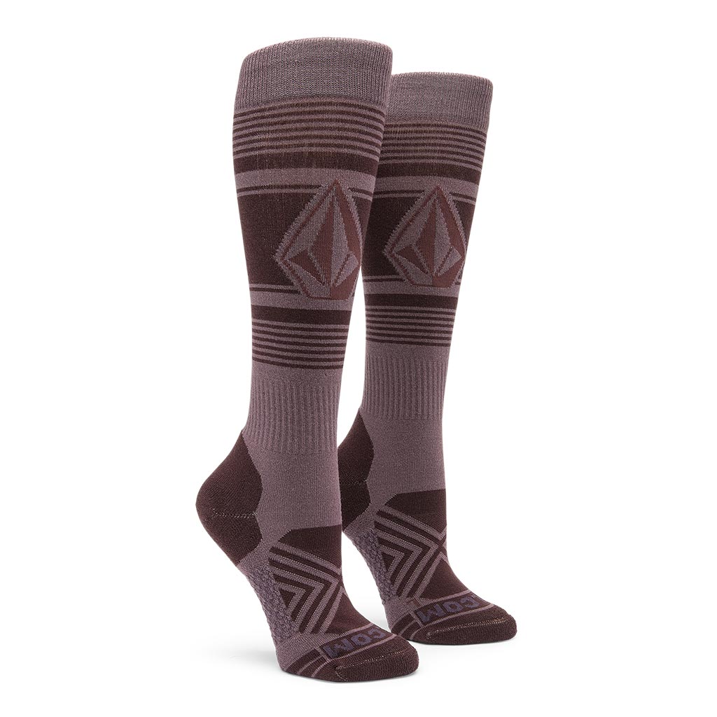 Volcom 2025 Womens Stone Lines Socks - Dusty Lavender