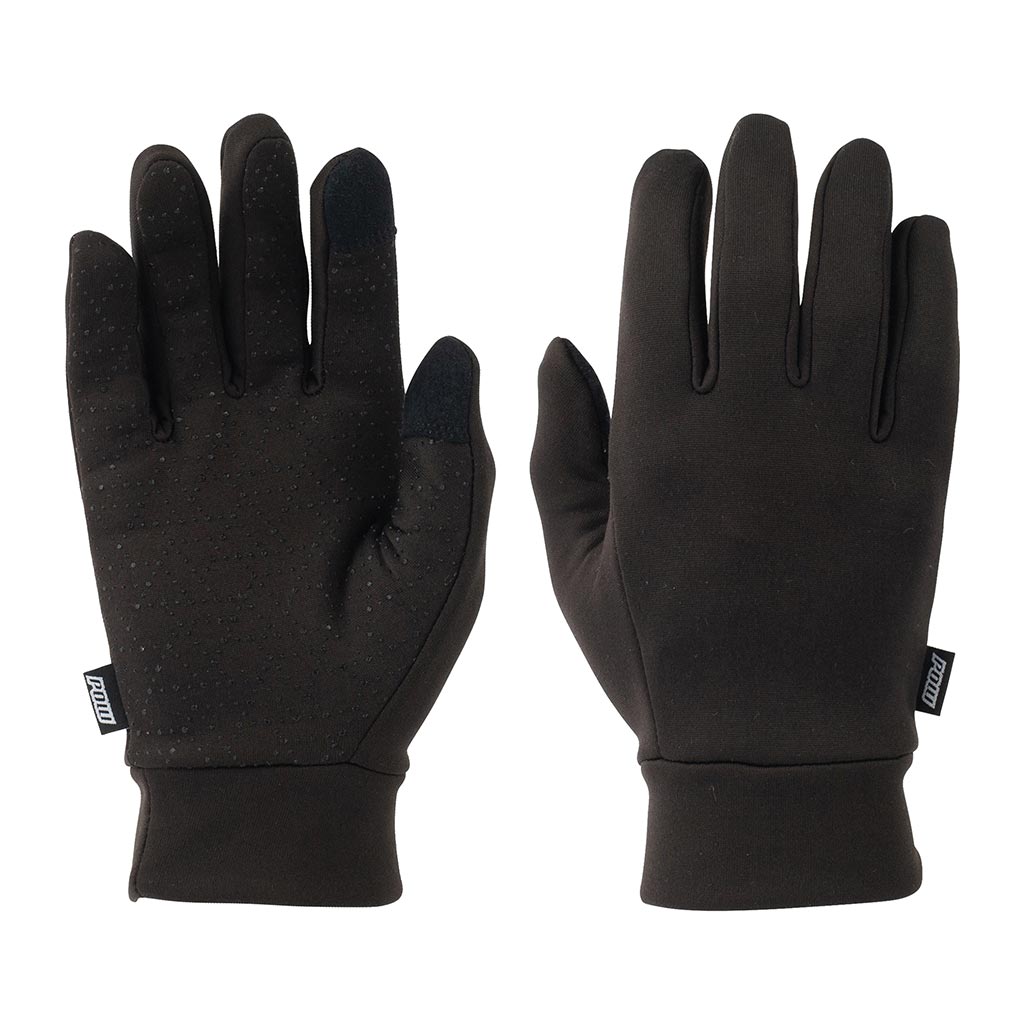 Pow Kids Microfleece Glove Liner - Black