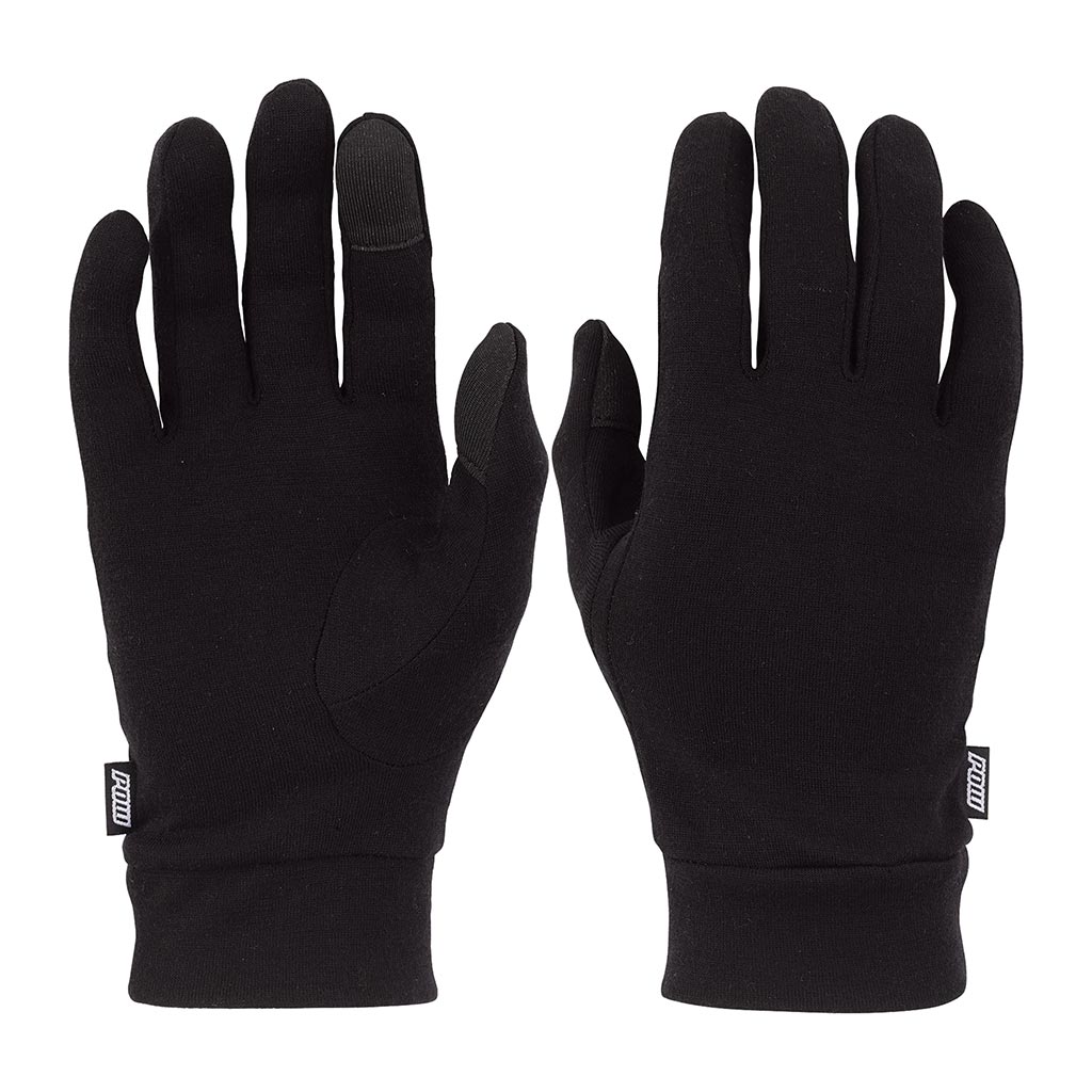 Pow Womens Merino Glove Liner - Black