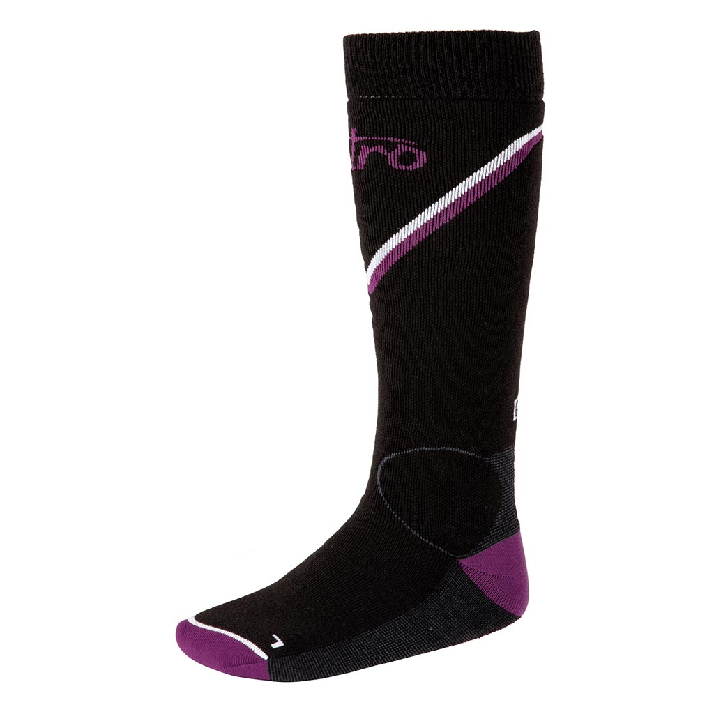 Nitro Monarch Womens Socks - Black/Grey/Purple/White