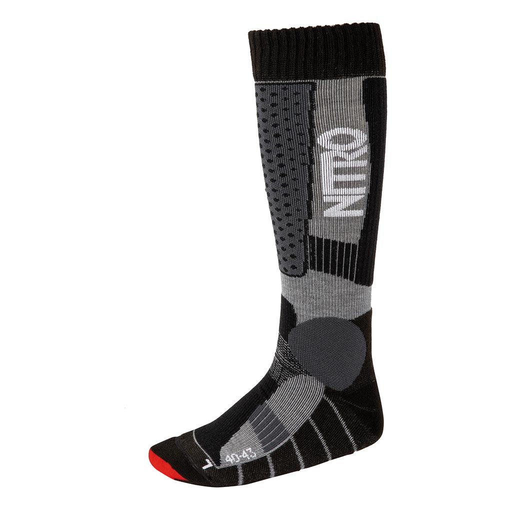 Nitro Team Socks - Black/Grey/Red