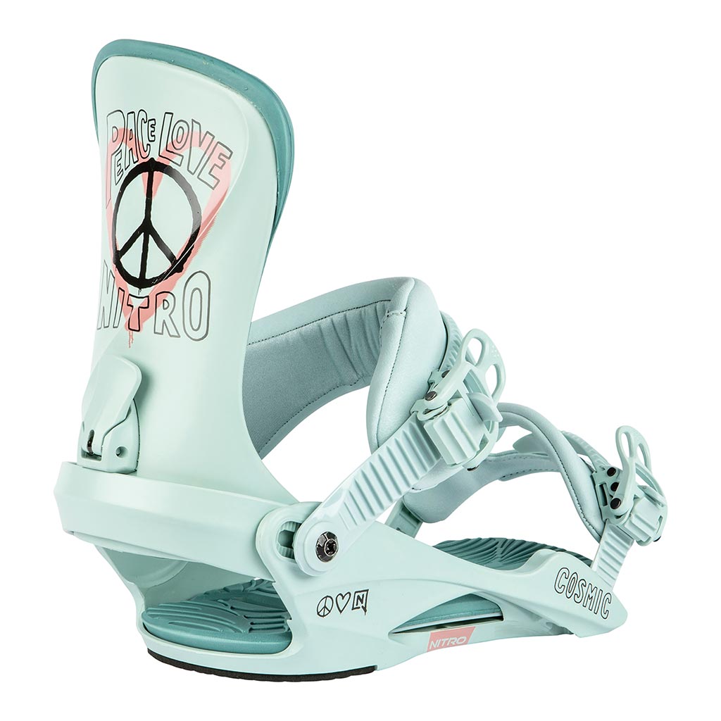 Nitro 2024 Womens Cosmic Bindings - Peace Love Nitro - S/M