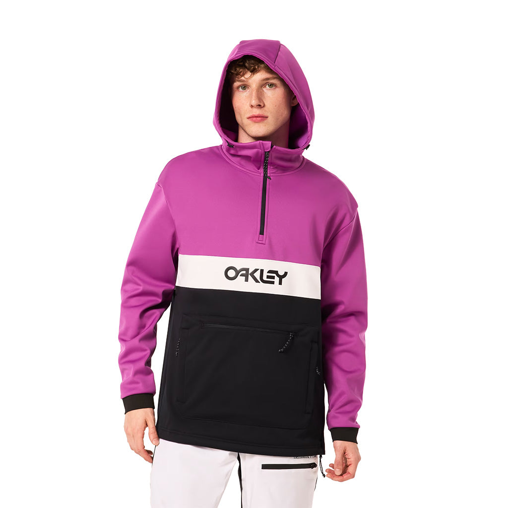 Oakley 2024 TNP Nosegrab Softshell Hoodie - Blackout/Ultra Purple