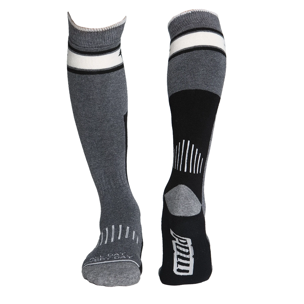 Pow Lightning Tree Sock 3-Pack - Charcoal