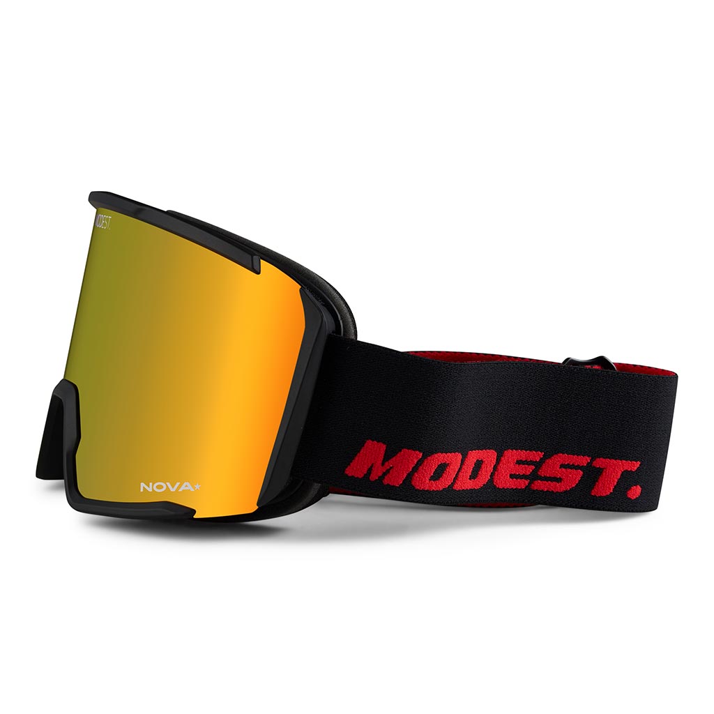 Modest Realm Snow Goggle - Black/Red