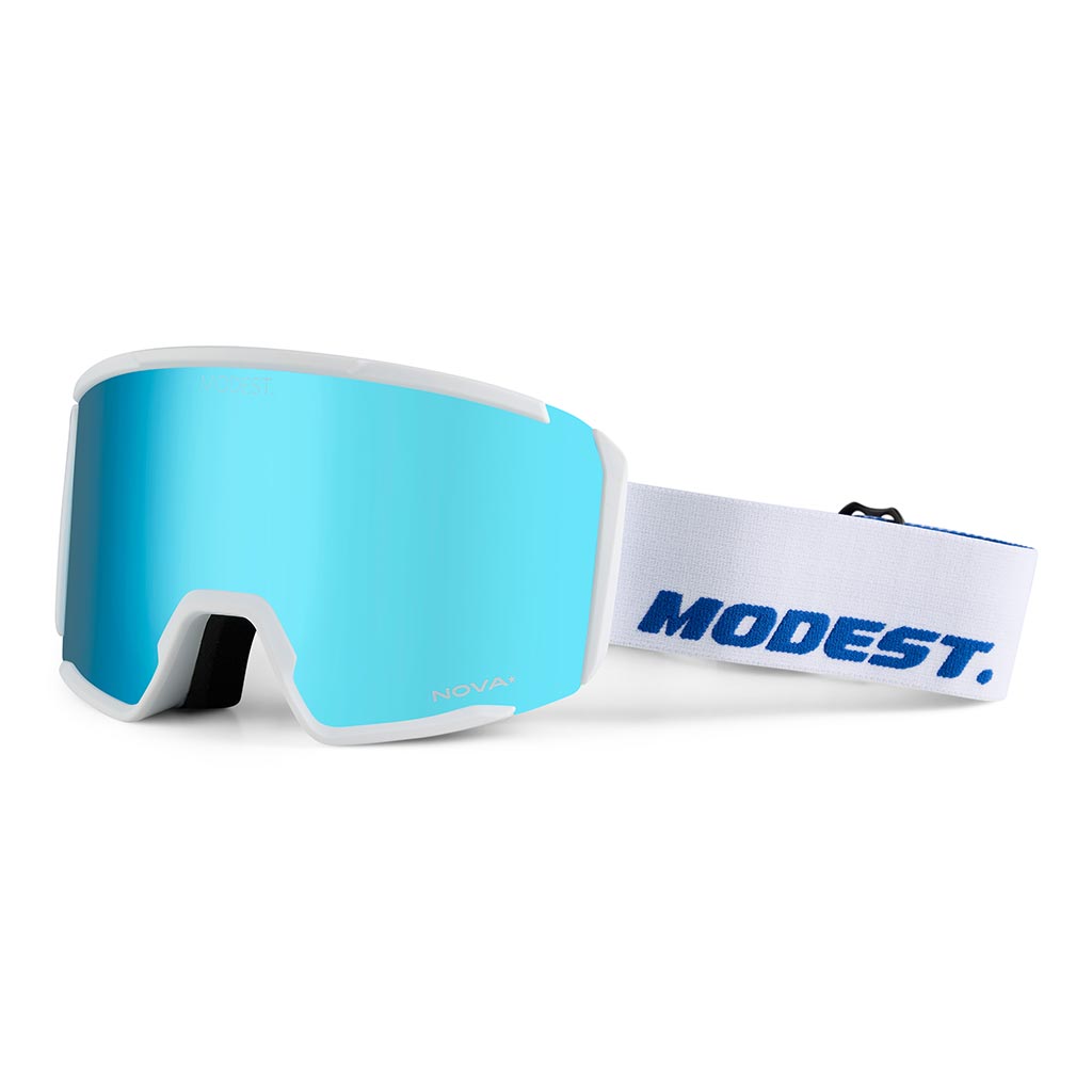 blue snowboard ski helmet white frame goggles Modest Realm Snow Goggle Choose Option:Seat Bag Jet Black MD Classic Lures: Bill Lewis Reels | Conventional Unique Visual Experience Our