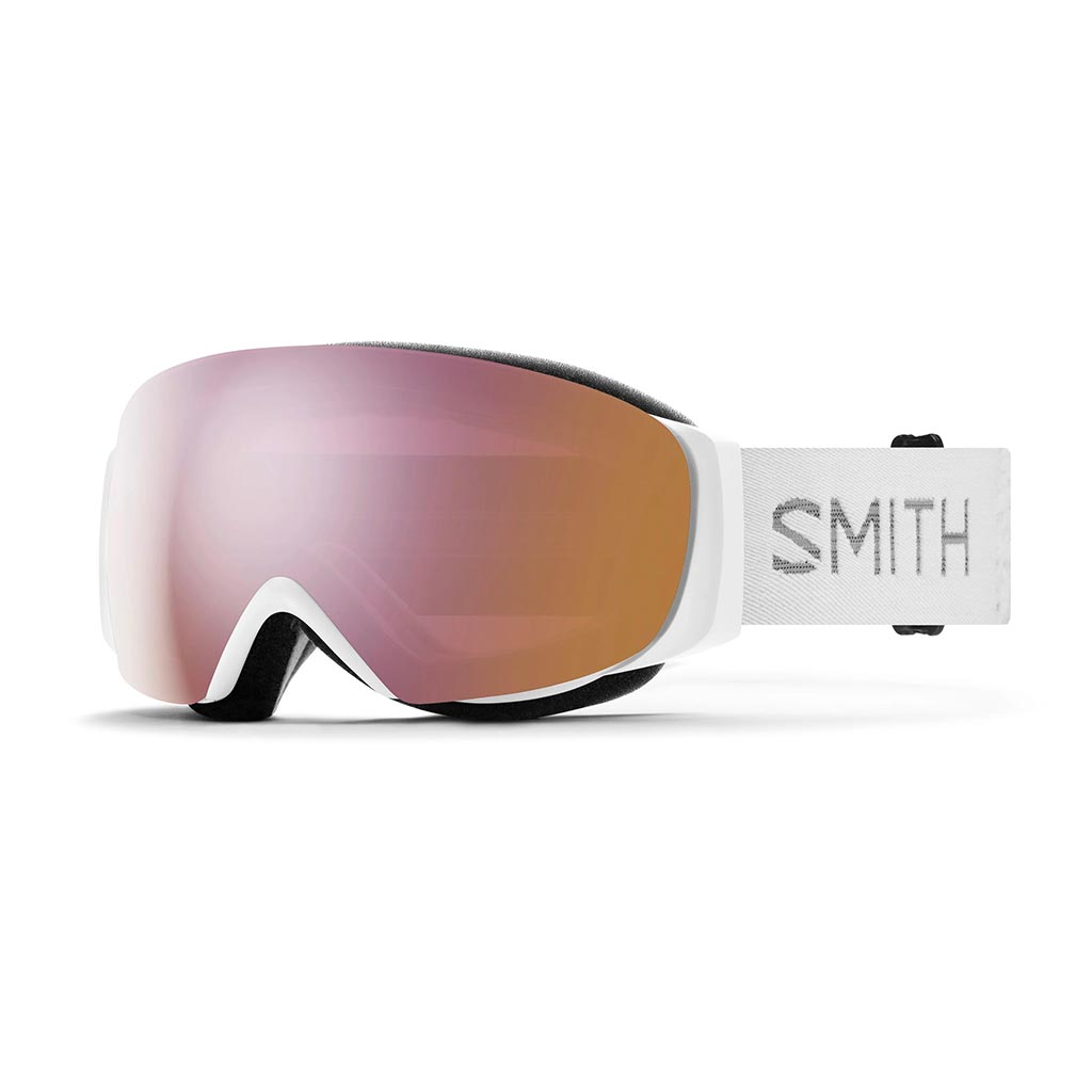 Smith I/O Mag S Goggles - White Chunky Knit/Chromapop Everyday Rose Gold