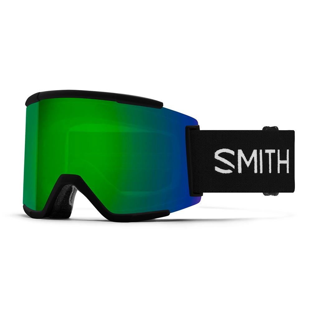 Smith Squad XL - Black/Chromapop Sun Green Mirror