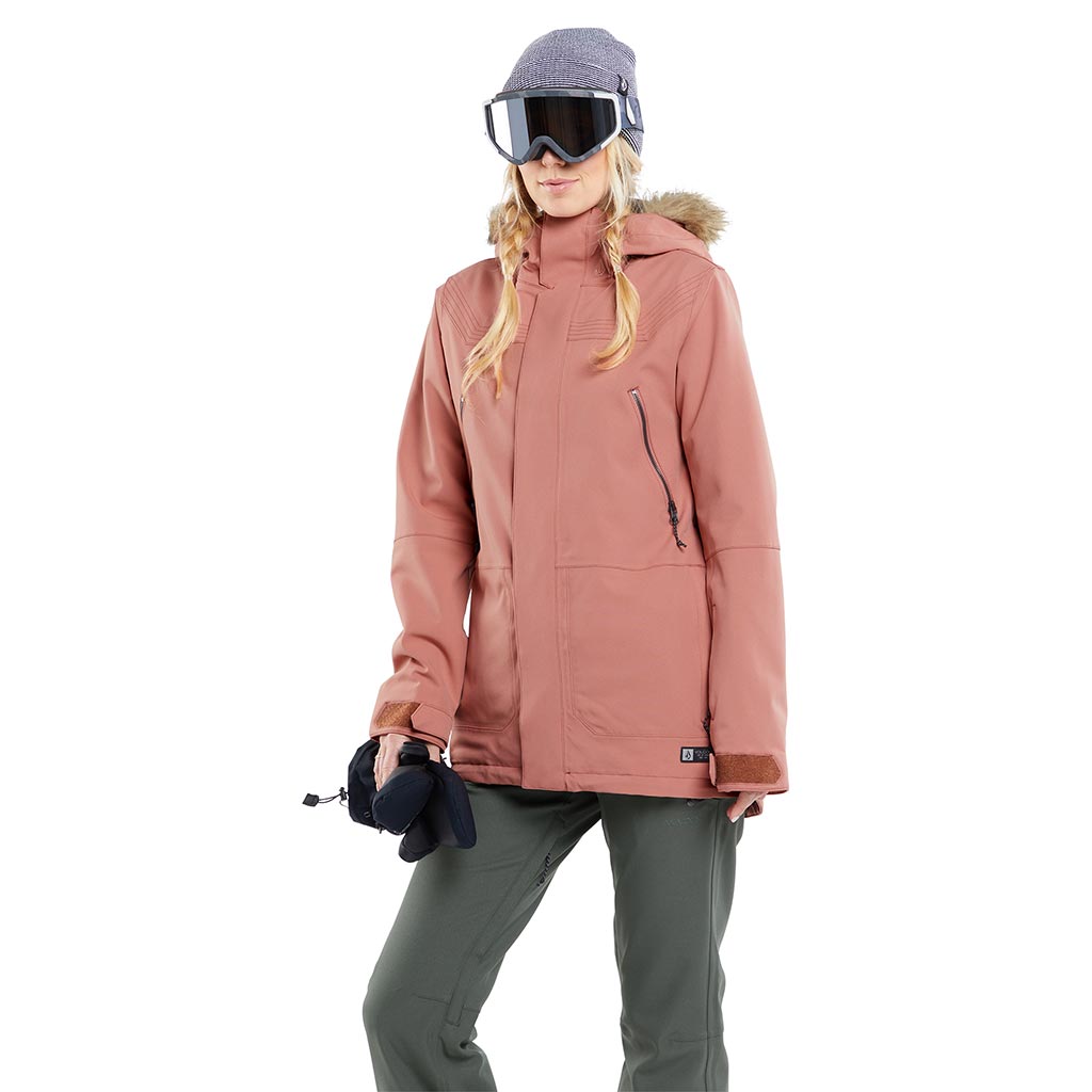 Volcom 2024 Womens Shadow Insulated Jacket - Earth Pink
