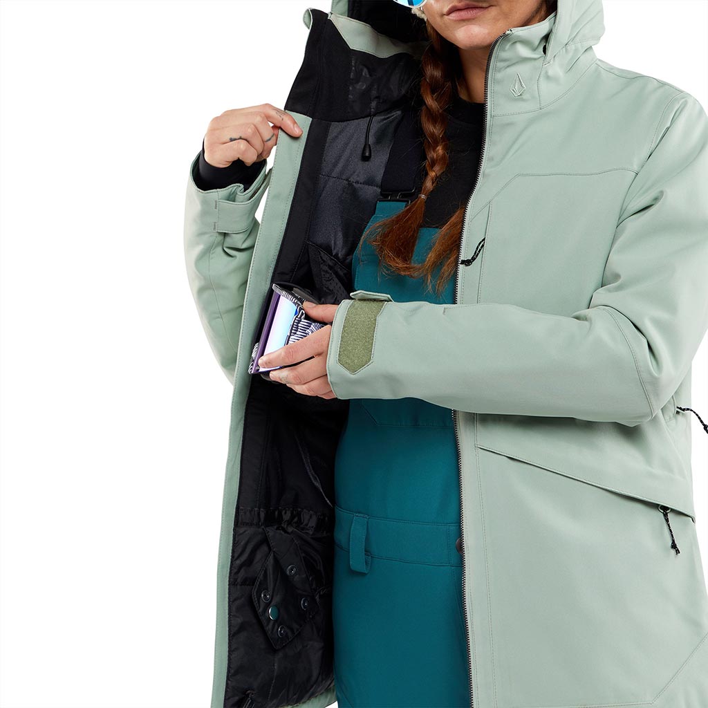 Volcom 2024 Womens Shelter 3D Stretch Jacket - Sage Frost